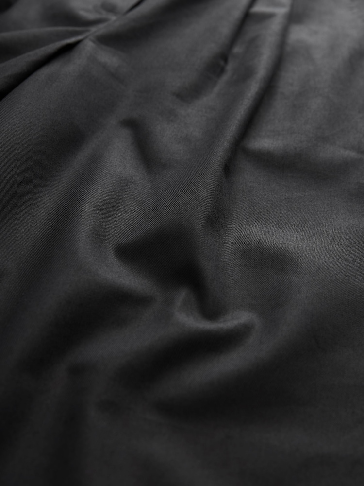 Schwarz - Elegante Hose mit weitem Bein aus Baumwollmix - Bild 7 von 7