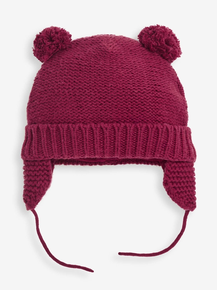 JoJo Maman Bébé Berry Cosy Pom Pom Hat - Image 1 of 1