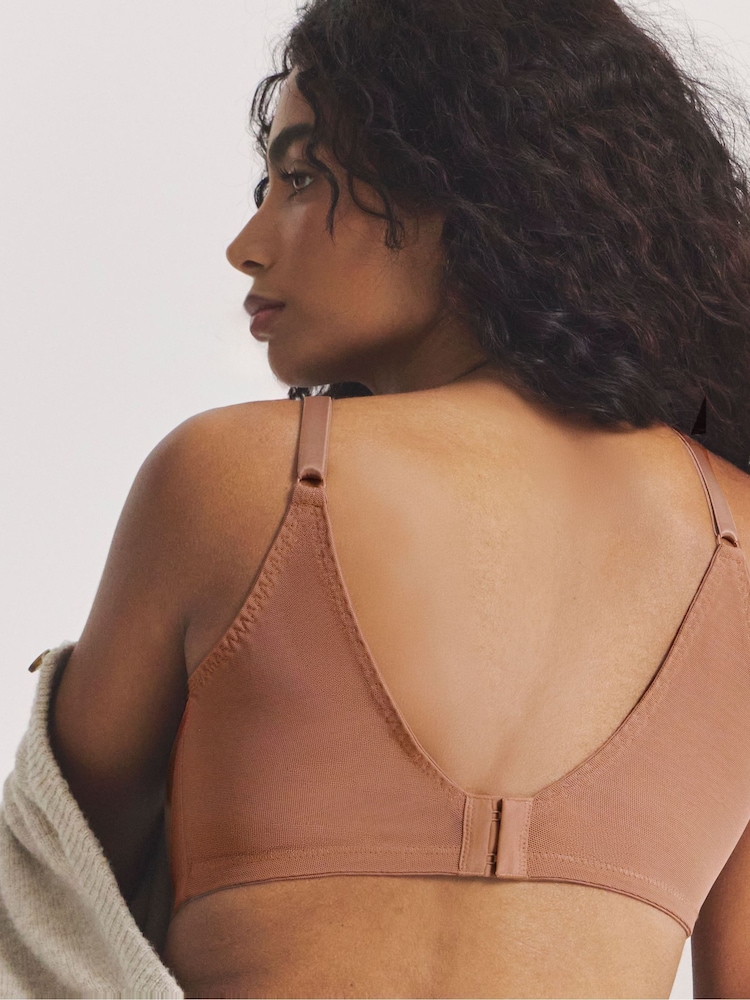 Simply Be Brown Pretty Secrets Minimiser Bras 2 Pack - Image 2 of 4