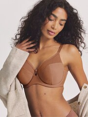 Simply Be Brown Pretty Secrets Minimiser Bras 2 Pack - Image 3 of 4