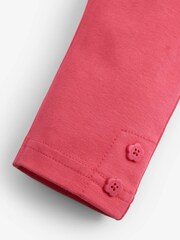 JoJo Maman Bébé Blue 2-Pack Girls' Cherry Print & Pink Leggings - Image 5 of 5