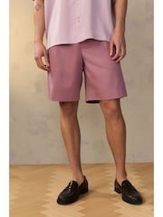 Pink EDIT Slouchy Style Suit Shorts - Image 2 of 4