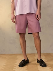 Pink EDIT Slouchy Style Suit Shorts - Image 3 of 4
