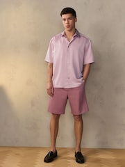 Pink EDIT Slouchy Style Suit Shorts - Image 4 of 4