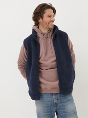 FatFace Blue Fleece Gilet - Image 1 of 5