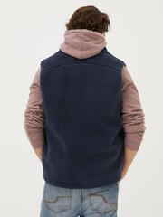 FatFace Blue Fleece Gilet - Image 2 of 5