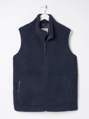 FatFace Blue Fleece Gilet - Image 5 of 5