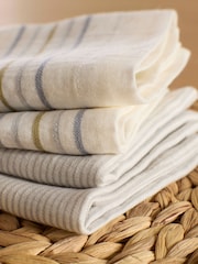 Secret Linen Store Cream Sophie Stripe Napkin - Image 2 of 3