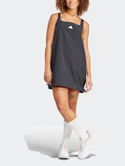 adidas Black Sportswear City Escape Summer Dress - Image 2 of 6