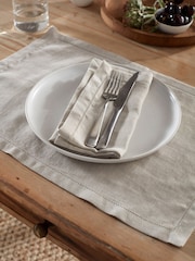 Secret Linen Store Natural Twill Cotton Linen Placemats - Image 1 of 3