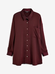 Yours Curve Red Cuffed Sleeve Shirt - Image 6 of 6