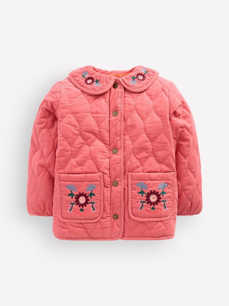 Boden Pink Quilted Cord Jacket - Image 1 of 3