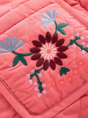 Boden Pink Quilted Cord Jacket - Image 3 of 3