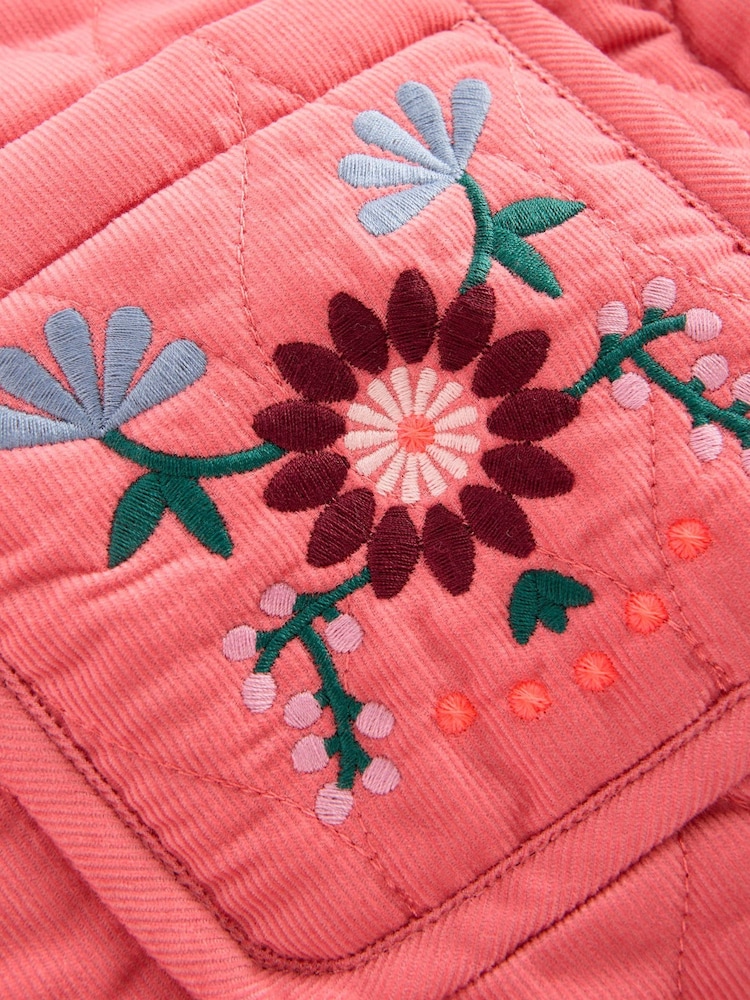 Boden Pink Quilted Cord Jacket - Image 3 of 3