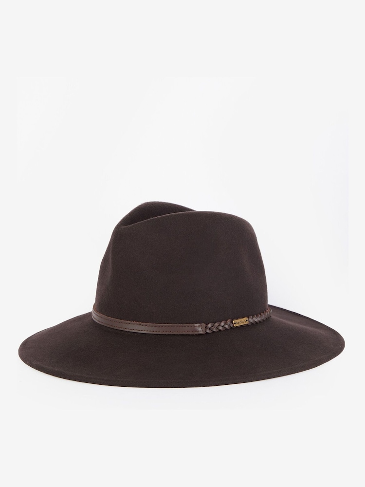 Barbour® Brown Tack Fedora - Image 1 of 3 Barbour® Brown Tack Fedora - Image 1 of 3