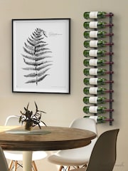 Jeray Black Final Touch 24 Bottle Wall Mounted Wine Rack - Image 1 of 4