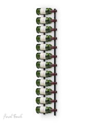 Jeray Black Final Touch 24 Bottle Wall Mounted Wine Rack - Image 2 of 4