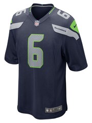 Nike Blue NFL Seattle Seahawks Home Game Jersey - Quandre Diggs - Image 2 of 3