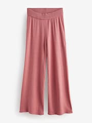 Laura Ashley Pink Wide Leg Lounge Co-ord Trousers - Image 6 of 7