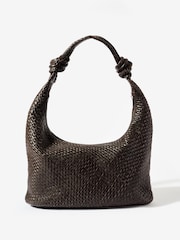Mint Velvet Brown Nora Leather Hobo Bag - Image 1 of 6