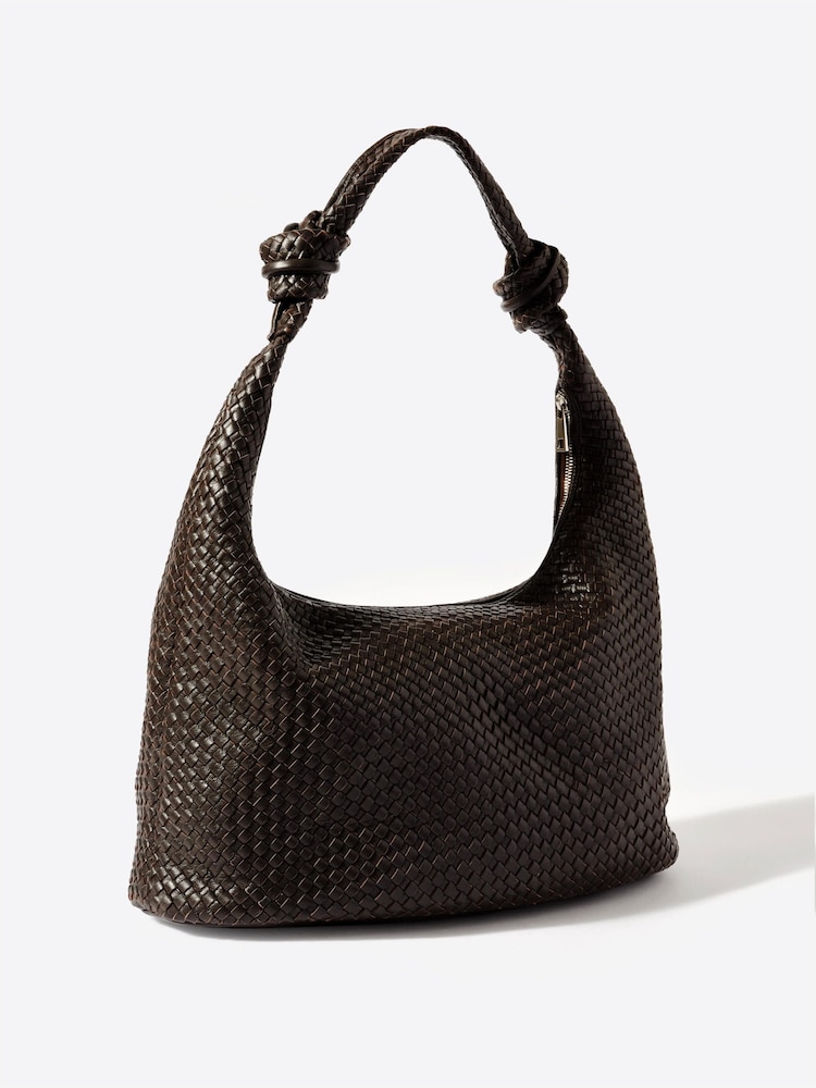 Mint Velvet Brown Nora Leather Hobo Bag - Image 2 of 6 Mint Velvet Brown Nora Leather Hobo Bag - Image 2 of 6