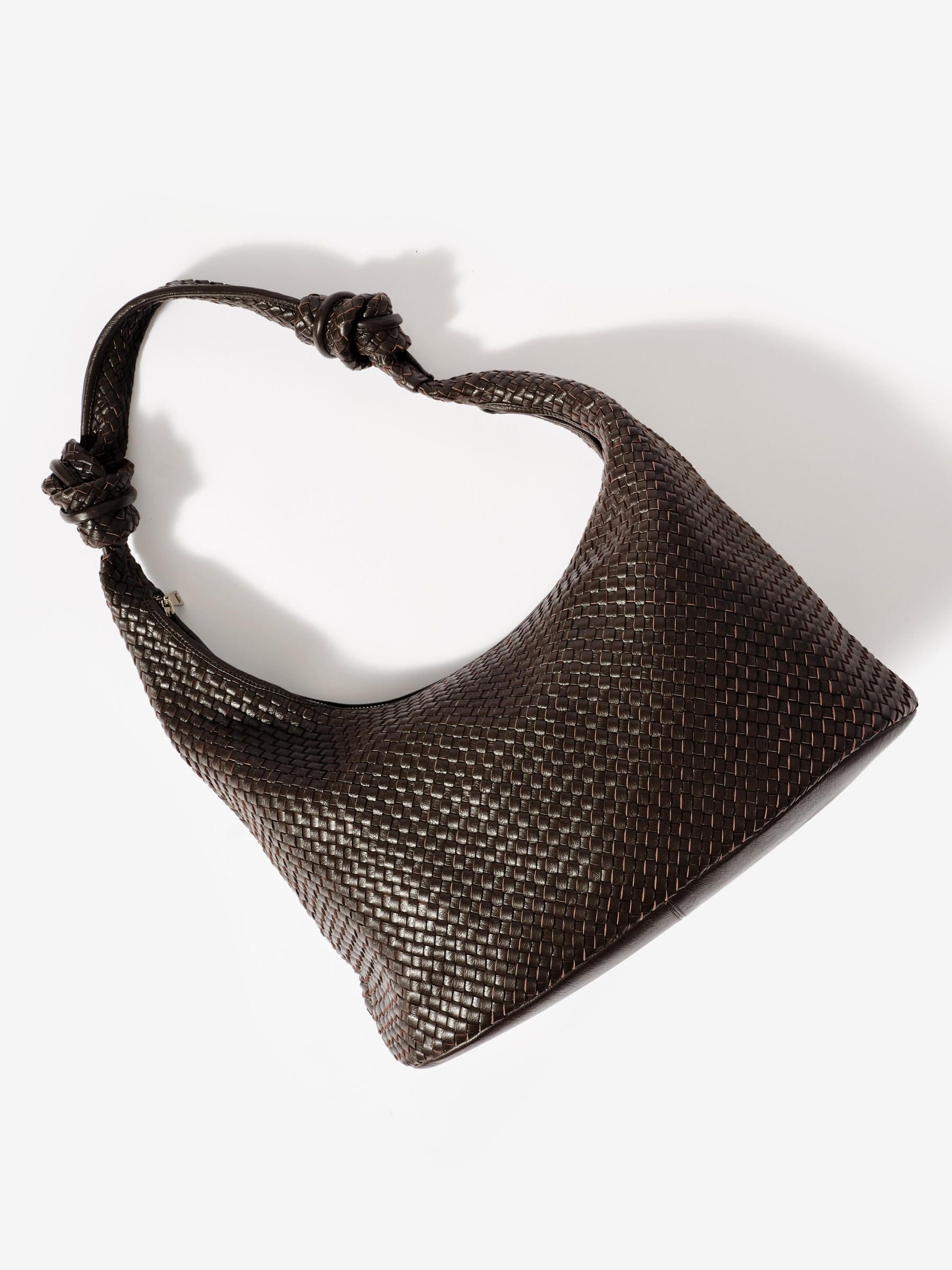 Buy Mint Velvet Brown Nora Leather Hobo Bag from the Next UK