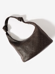 Mint Velvet Brown Nora Leather Hobo Bag - Image 3 of 6