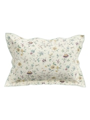 V&A Duck Egg Flora Cotton Duvet Cover & Pillowcase Set - Image 4 of 4