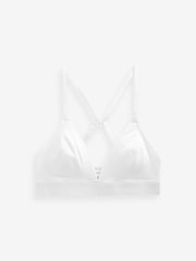 Black/White Cotton Logo Triangle Ultimate Comfort Bralets 2 Pack - Image 9 of 11