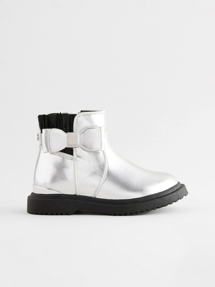 Baker by Ted Baker Girls Chelsea Boots with Bow - Image 2 of 9