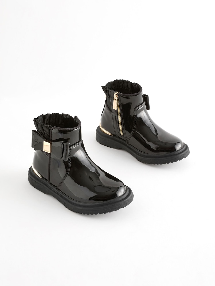 Baker by Ted Baker Girls Chelsea Boots with Bow - Image 1 of 6