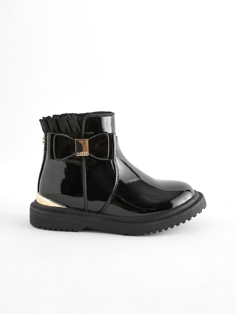 Baker by Ted Baker Girls Chelsea Boots with Bow - Image 2 of 6