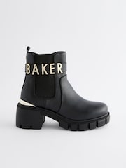 Baker by Ted Baker Girls Chunky Heel Black Boots - Image 1 of 7