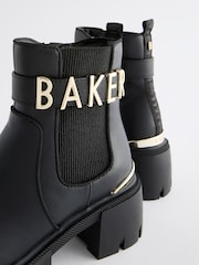 Baker by Ted Baker Girls Chunky Heel Black Boots - Image 5 of 7