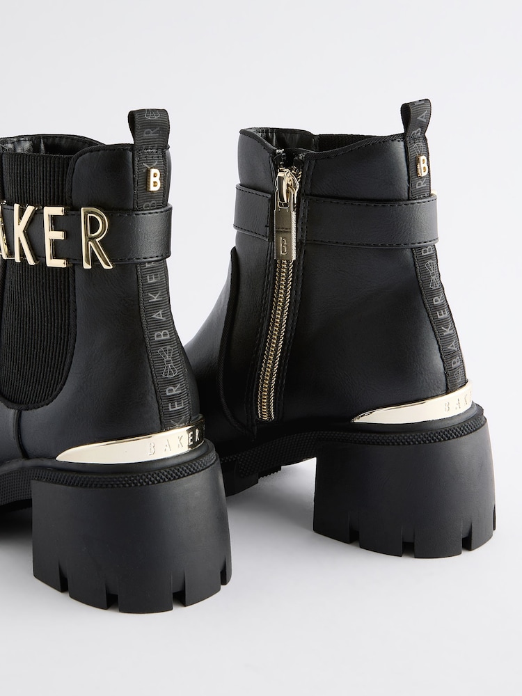 Baker by Ted Baker Girls Chunky Heel Black Boots - Image 7 of 7