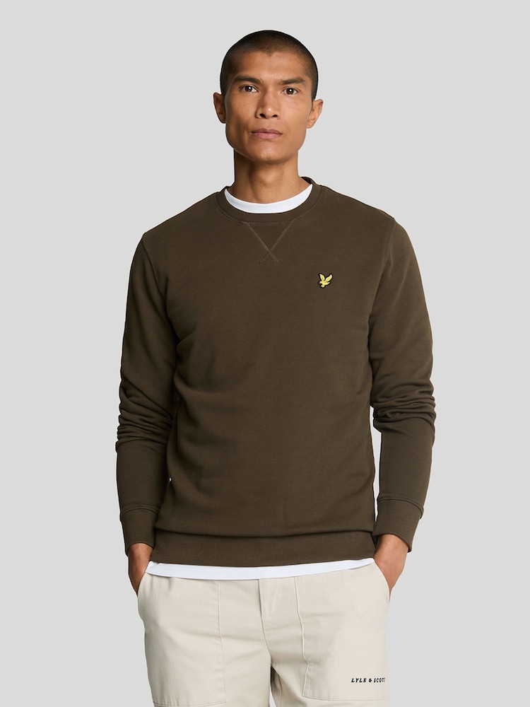 Olivno zelena - Pulover z okroglim ovratnikom Lyle & Scott - Slika 1 iz 1 Olivno zelena - Pulover z okroglim ovratnikom Lyle & Scott - Slika 1 iz 1