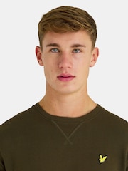 Lyle & Scott Olive Green Crew Neck Sweatshirt - Image 4 of 5