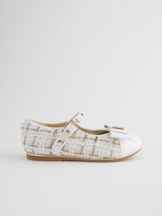 Baker by Ted Baker Girls Mary Jane Bow Occasion White Shoes - Image 2 of 7