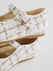 Baker by Ted Baker Girls Mary Jane Bow Occasion White Shoes - Image 6 of 7