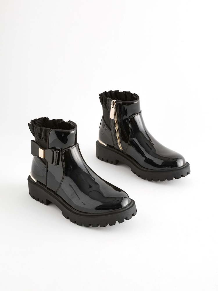 Baker by Ted Baker Girls Chelsea Boots With Bow - Image 2 of 6