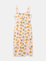 Mint Velvet Print Linen Blend Midi Dress - Slika 7 od 8