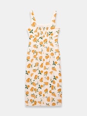 Mint Velvet Print Linen Blend Midi Dress - Slika 8 od 8