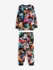 Manette de jeu Noir/Rose - Lot de 2 pyjamas à manches longues (3-16ans) - Image 1 de 7