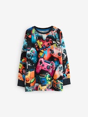 Manette de jeu Noir/Rose - Lot de 2 pyjamas à manches longues (3-16ans) - Image 3 de 7