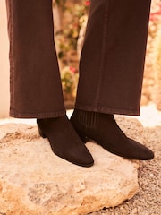 Mint Velvet Brown Kirsten Suede Ankle Boots - Image 1 of 7