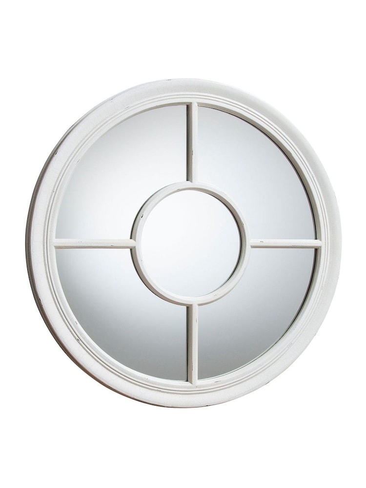 Gallery Home White Salford Round Mirror - Image 2 of 2