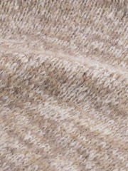 Neutral Brown Cropped High Neck Long Sleeve Jumper - Image 7 of 7