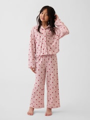 Gap Pink Apple Print Pyjamas Set (5-13yrs) - Image 1 of 4