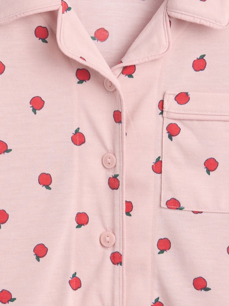 Gap Pink Apple Print Pyjamas Set (5-13yrs) - Image 4 of 4 Gap Pink Apple Print Pyjamas Set (5-13yrs) - Image 4 of 4