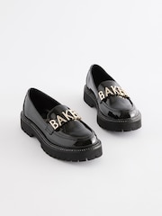 Baker by Ted Baker Girls Patent Chunky Black Loafers - Image 1 of 6